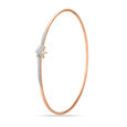 14KT Rose Gold Infinite Glimmer Diamond Bangle,,hi-res view 3