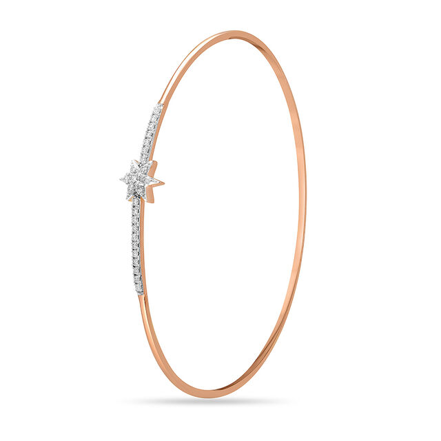 14KT Rose Gold Infinite Glimmer Diamond Bangle,,hi-res image number null