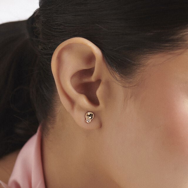 Subtle Layered Diamond Stud Earrings,,hi-res image number null