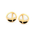 14KT Yellow Gold Modish Stud Earrings,,hi-res view 1