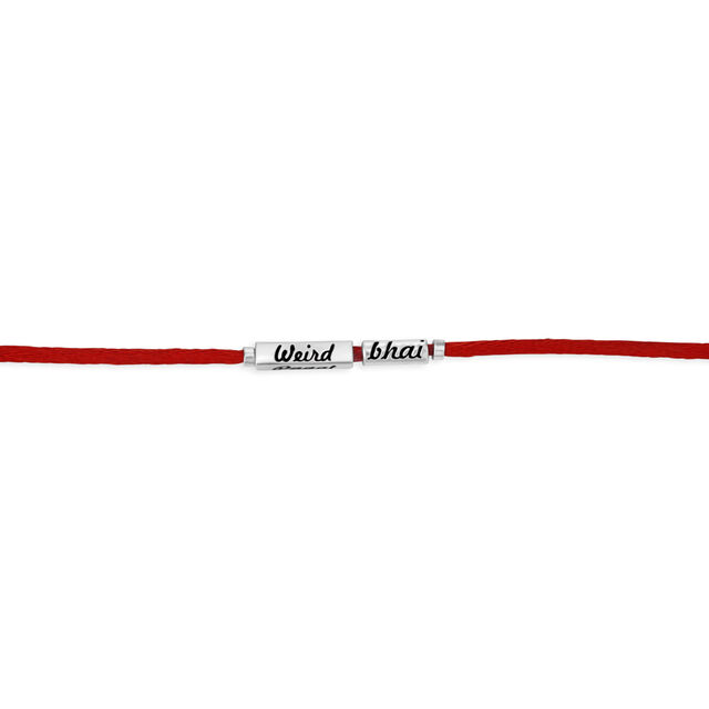 925 Silver Nickname Rakhi for Masti Bhai,,hi-res image number null