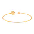 14kt Yellow Gold Blooming Diamond Bangle,,hi-res view 4