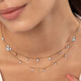 Stardust Symphony Gold & Diamond Necklace,,hi-res view 2