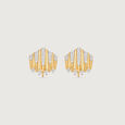Striking Fanlight Diamond Stud Earrings,,hi-res view 3