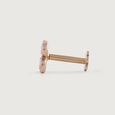 Dainty Clover Gold & Diamond Nose Pin,,hi-res view 2