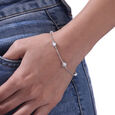 Bubble Glow Silver Bracelet,,hi-res view 2