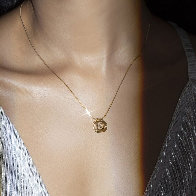 Retro Boombox Gold Pendant,,hi-res image number null