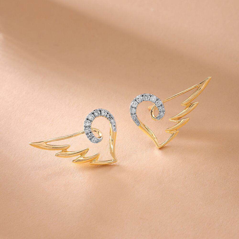Earrings Buy Stylish Gold Diamond Earrings for Women Online