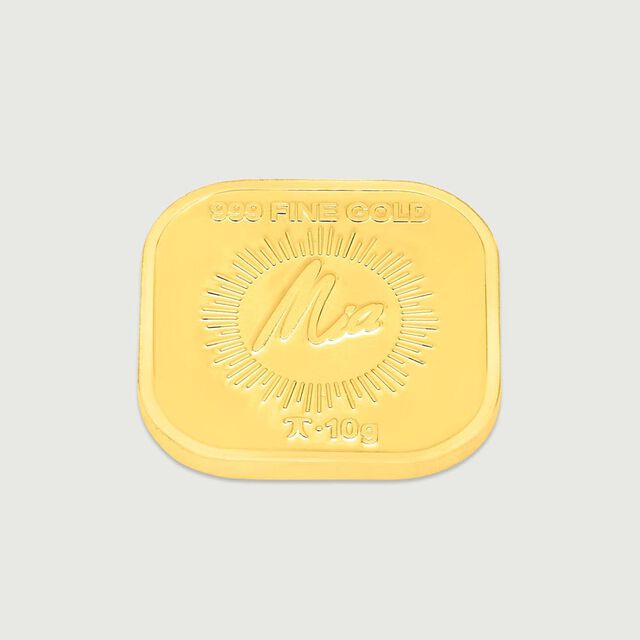 10 Gm 24 Karat Gayatri Mantra Gold Coin,,hi-res image number null