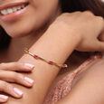 Berry Bellini Baubles 14KT Ruby Bangle,,hi-res view 2