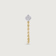 Lippan Sparkle Gold & Diamond Nose Pin,,hi-res view 2