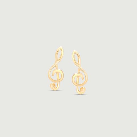 Melody Vibe Gold Stud Earrings