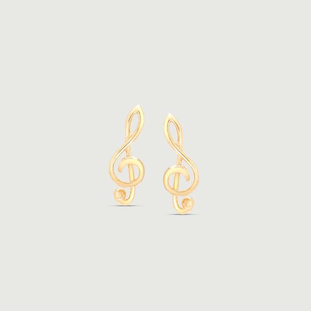 Melody Vibe Gold Stud Earrings,,hi-res image number null