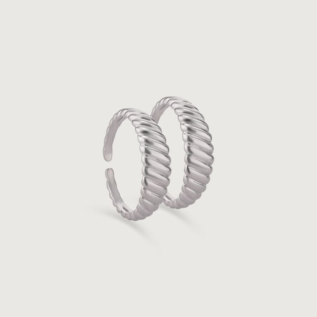 Groove Chic Silver Toe Rings,,hi-res image number null