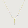 Curvy Spark Drop Diamond Necklace,,hi-res view 3