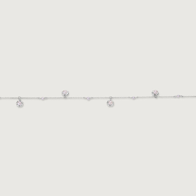 Flirty Bloom Silver Anklet,,hi-res image number null