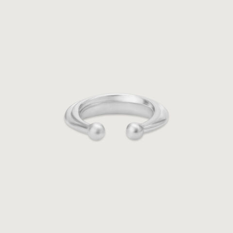 Textured Glow Silver Septum Ring