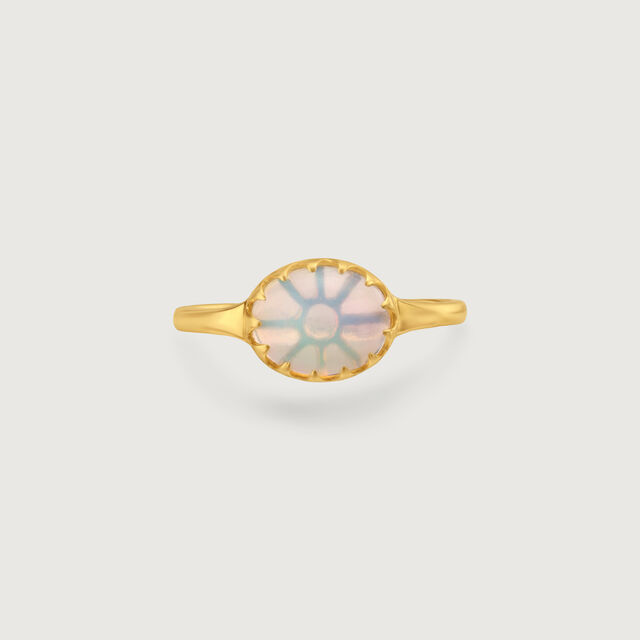 Radiant Solar Opal Gold Ring,,hi-res image number null