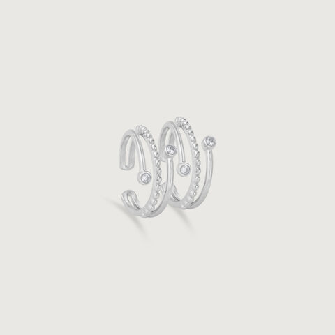 Radiant Flow Silver Toe Rings