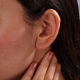 Sonata Sparkle 14KT Gold Stud Earrings,,hi-res view 2