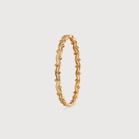 Fluid Weave Gold Bangle