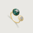 14KT Green Goddess Diamond and Malachite Ring,,hi-res view 5