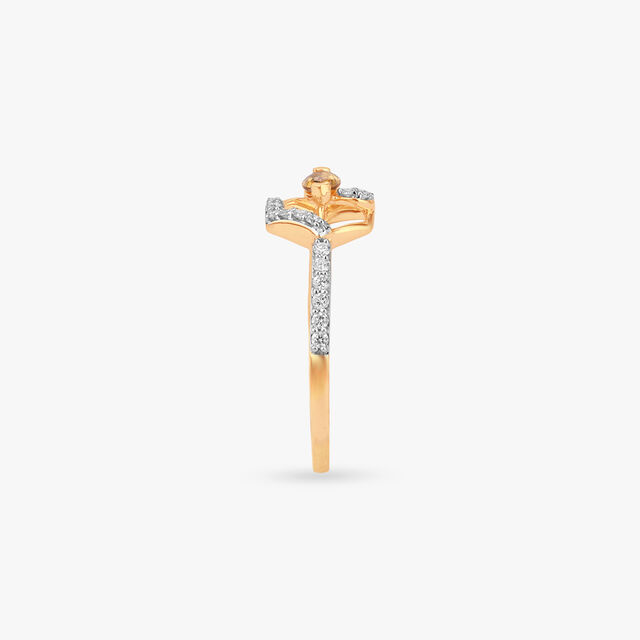 Honey Hexagon Gold Ring,,hi-res image number null