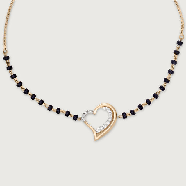 Heart Shine Gold & Diamond Bracelet,,hi-res image number null