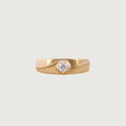 Twisted Vibe Gold & Diamond Ring for Men,,hi-res view 3