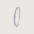 Bold Lattice Silver Bangle,,hi-res view 4