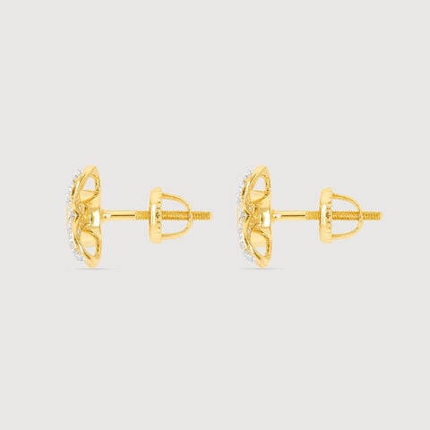 Blooming Grace Polki Diamond Stud Earrings
