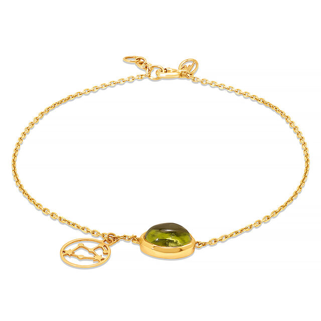 14KT Leo Birthstone Yellow Gold Bracelet,,hi-res image number null