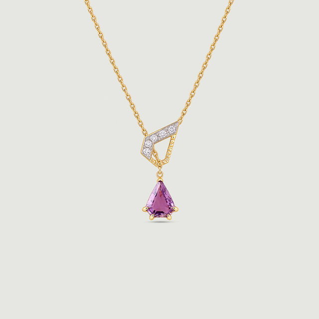 Meaningful Interlocked Amethyst Lariat Necklace,,hi-res image number null