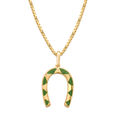 14KT Yellow Gold Golden Gallop Diamond Pendant,,hi-res view 2