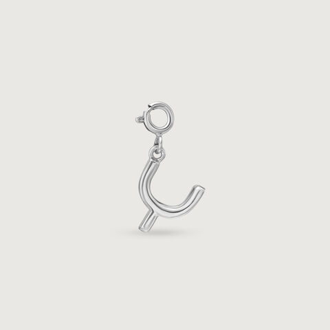 Refined Initial Y Silver Charm