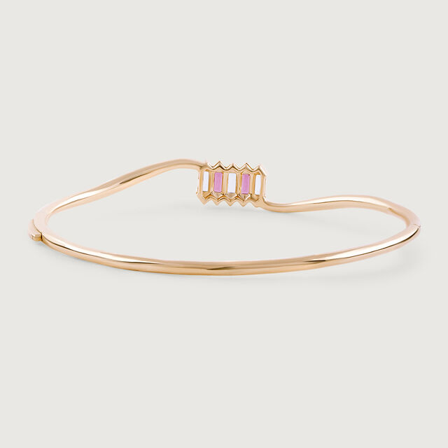 Pink Harmony Garnet & Gold Bangle,,hi-res image number null