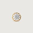 Ethereal Glow Gold and Diamond Nose Pin,,hi-res view 2