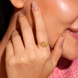 Flutter Bloom Gold Ring,,hi-res view 2