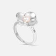 Delicate Bloom Pearl Finger Ring,,hi-res view 3