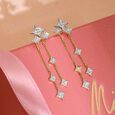 Starlit Cascade Diamond Drop Earrings,,hi-res view 1