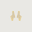 Angular Motion Diamond Hoop Earrings,,hi-res view 1