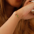 14KT Leo Birthstone Yellow Gold Bracelet,,hi-res view 1