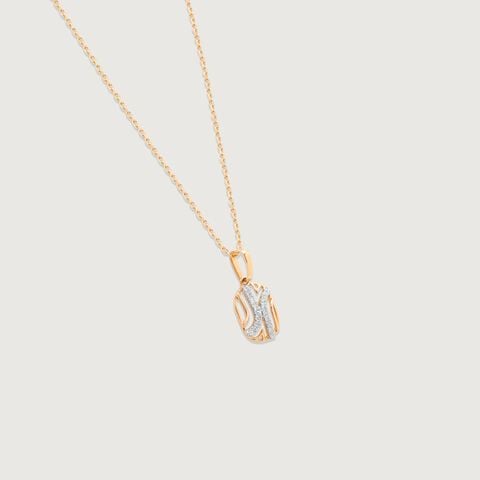 Radiant Flow Diamond Pendant