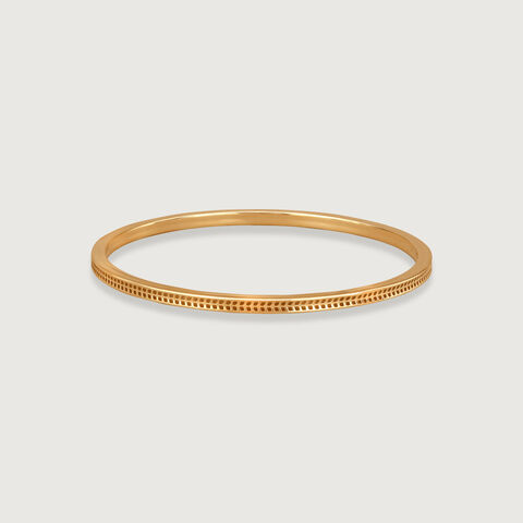 Sleek Textured Gold Bangle