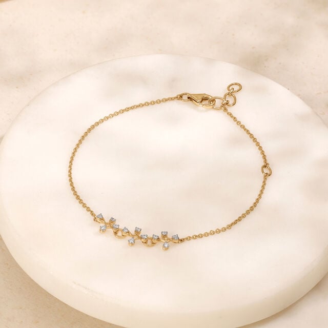 Delicate Bloom Diamond Bracelet,,hi-res image number null