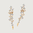 Trailing Stars 14KT Diamond Drop Earrings,,hi-res view 3