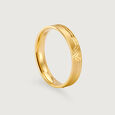 Me & We - Love Sync Band 18KT Gold Couple Ring-Single Piece,,hi-res view 4