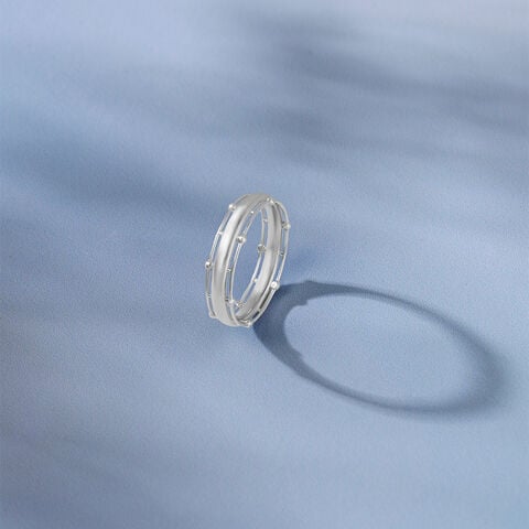 Playful Cage Silver Ring