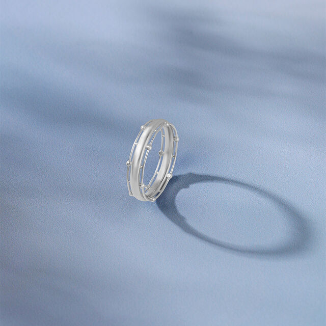 Playful Cage Silver Ring,,hi-res image number null