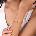 Square Symphony 14KT Yellow Gold Bracelet,,hi-res view 2